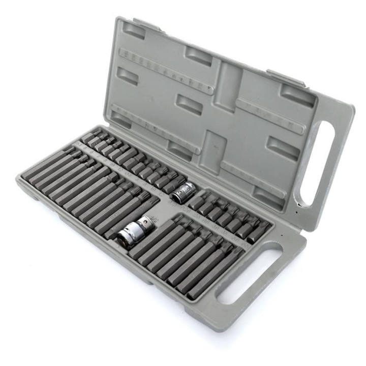 Komplet Bitów specjalnych KD10219 HEX, TORX, SPLINE 40cz.