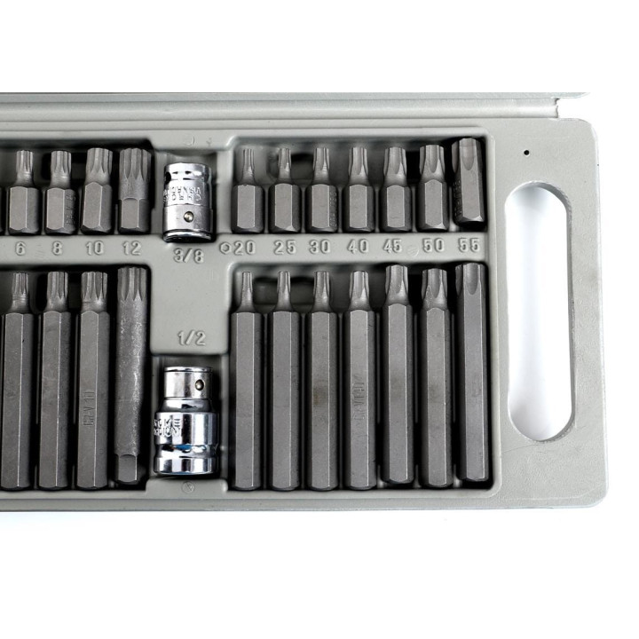 Komplet Bitów specjalnych KD10219 HEX, TORX, SPLINE 40cz.