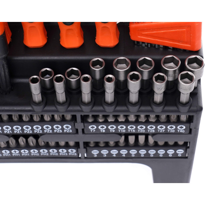 Zestaw śrubokrętów i bitów 122 el. KD10958