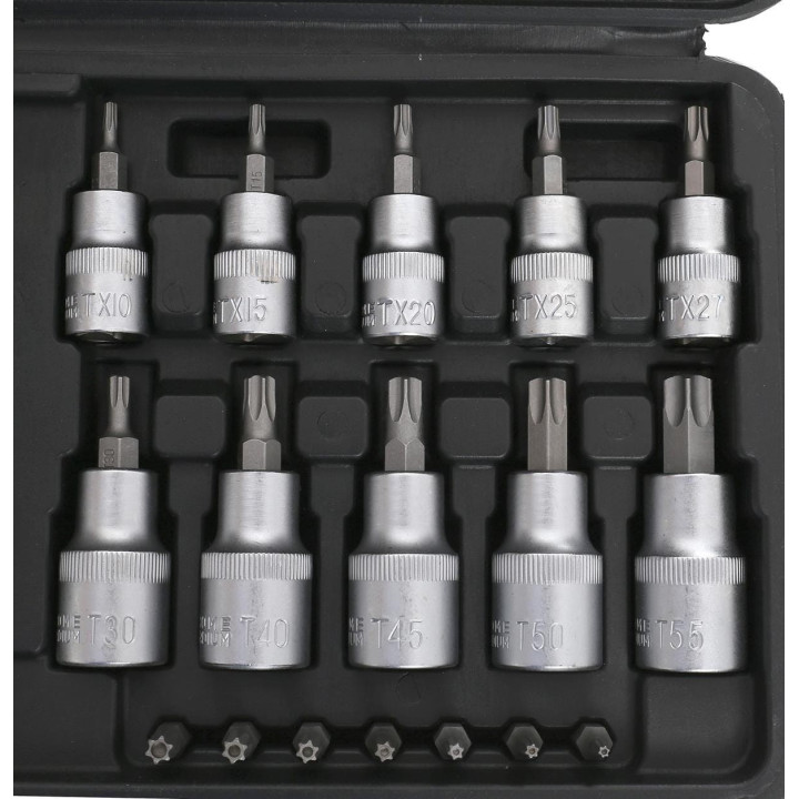 Zestaw Bitów i Nasadek Torx 30cz. KD10242