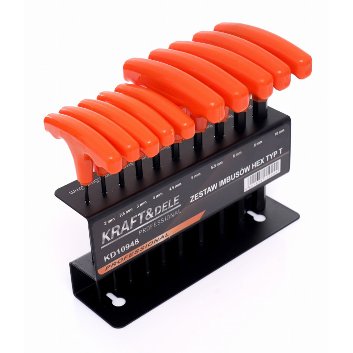 Zestaw 10 imbusów na stojaku KD10948