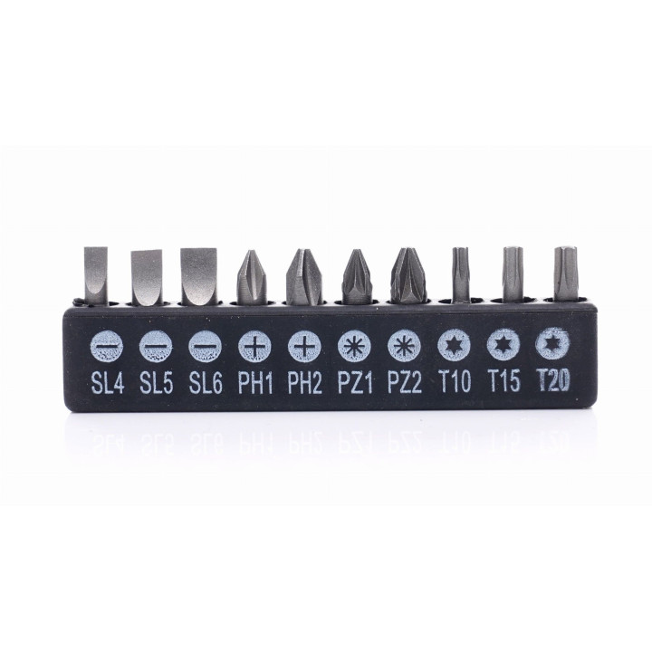 Zestaw uchwytów, adapterów i bitów 16el. KD10955