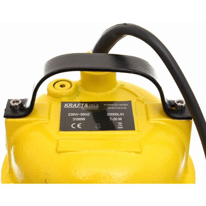 POMPA DO WODY Z ROZDRABNIACZEM I PŁYWAKIEM 3100W KD761