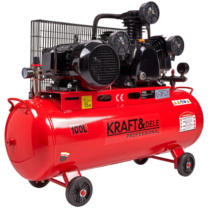 Kompresor olejowy 100L  3 Tłoki KD1477 + Seperator