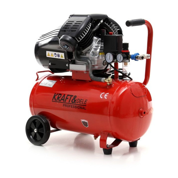 Kompresor olejowy 50L 2 Tłoki KD1479 + Seperator