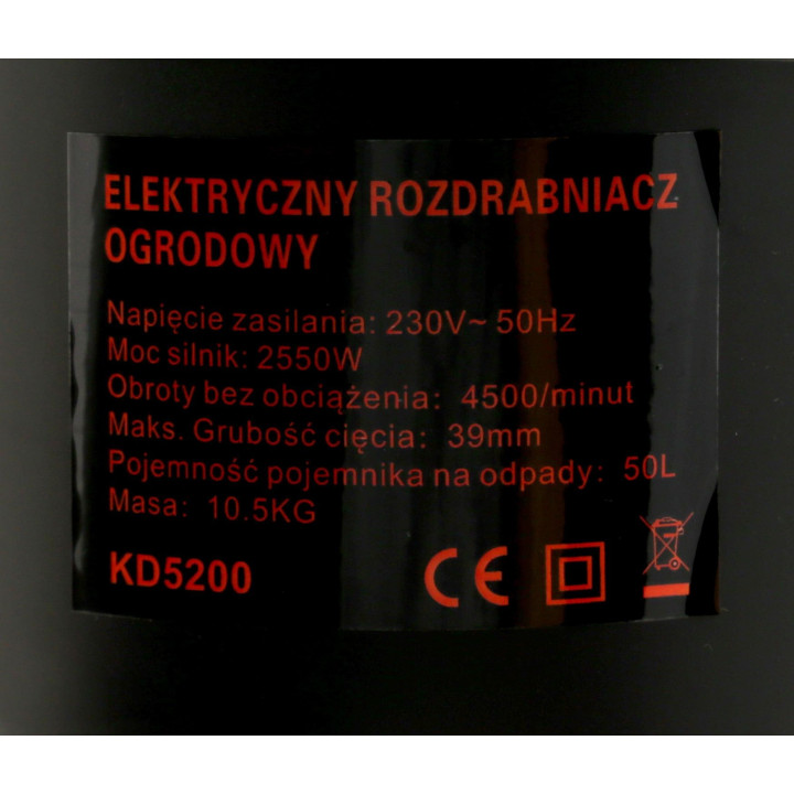 ROZDRABNIACZ ELEKTRYCZNY 2550W KD5200