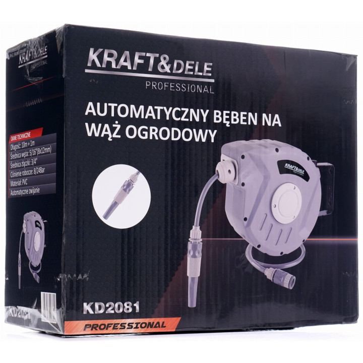 Automatyczny bęben na wąż ogrodowy 10m+1m KD2081