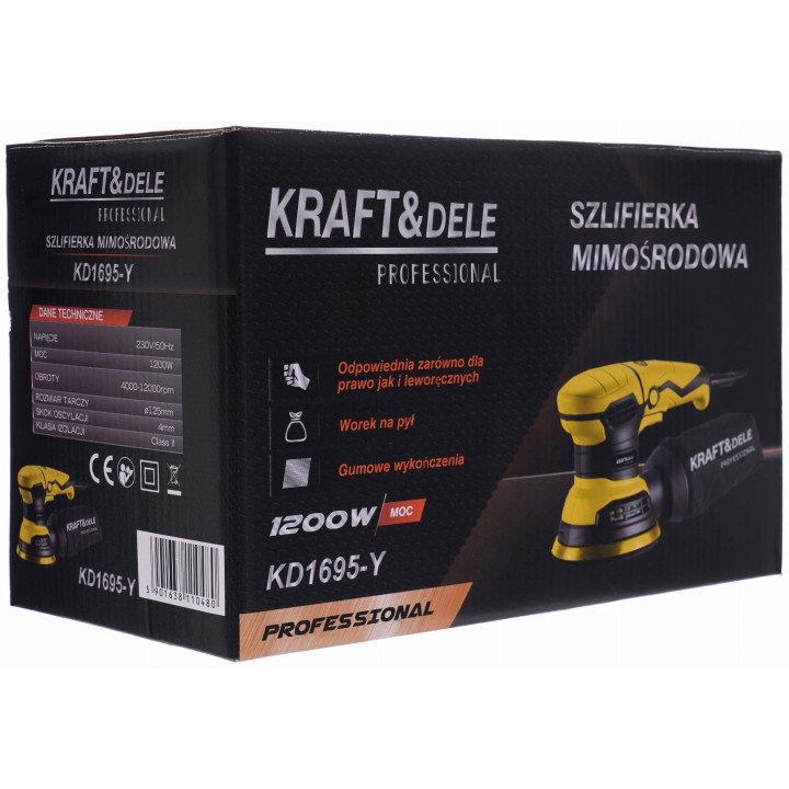 Szlifierka mimośrodowa 1200W 125mm KD1695-Y