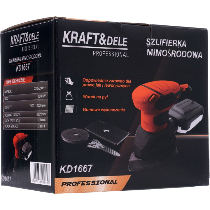 Szlifierka mimośrodowa 1200W 12000rpm KD1667