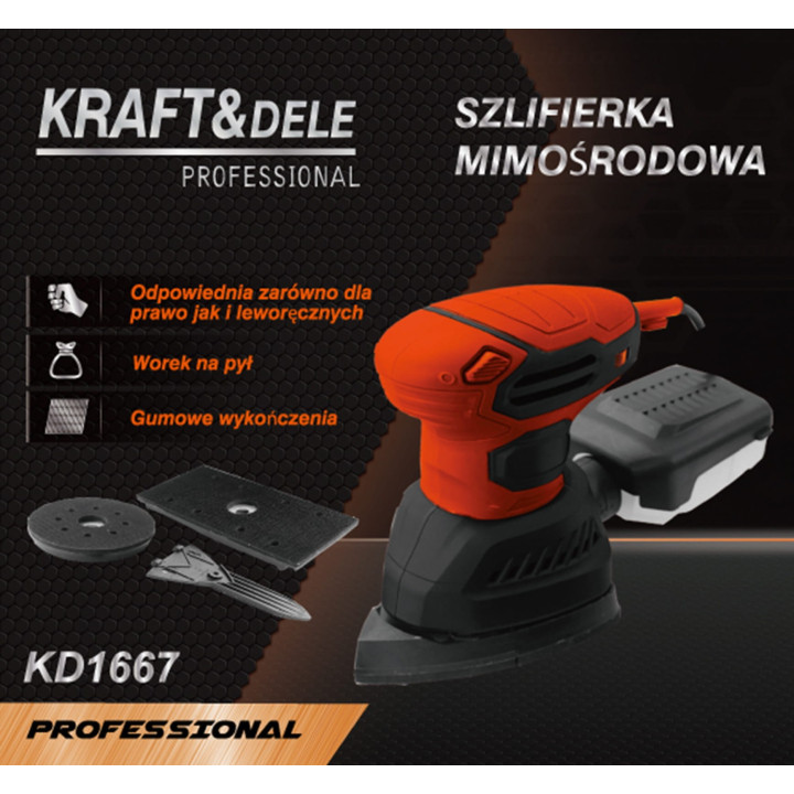 Szlifierka mimośrodowa 1200W 12000rpm KD1667