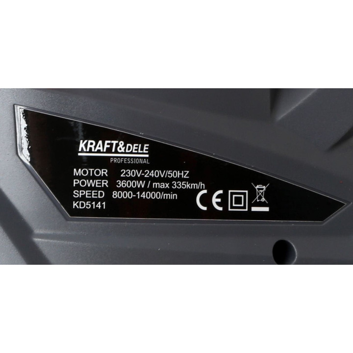 DMUCHAWA Z ODKURZACZEM ELEKTRYCZNYM 3600W KD5141