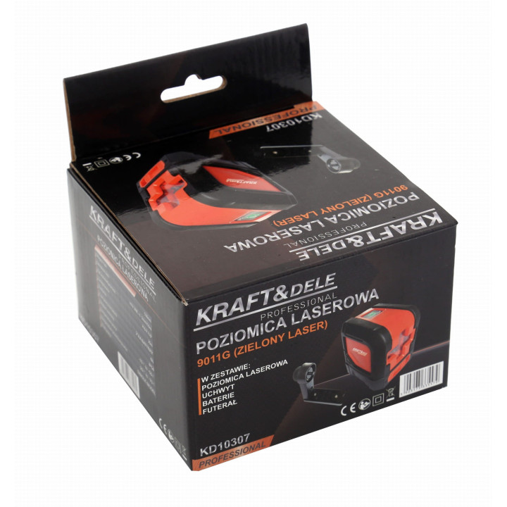 LASER KRZYŻOWY Z ZIELONĄ WIĄZKĄ KD10307