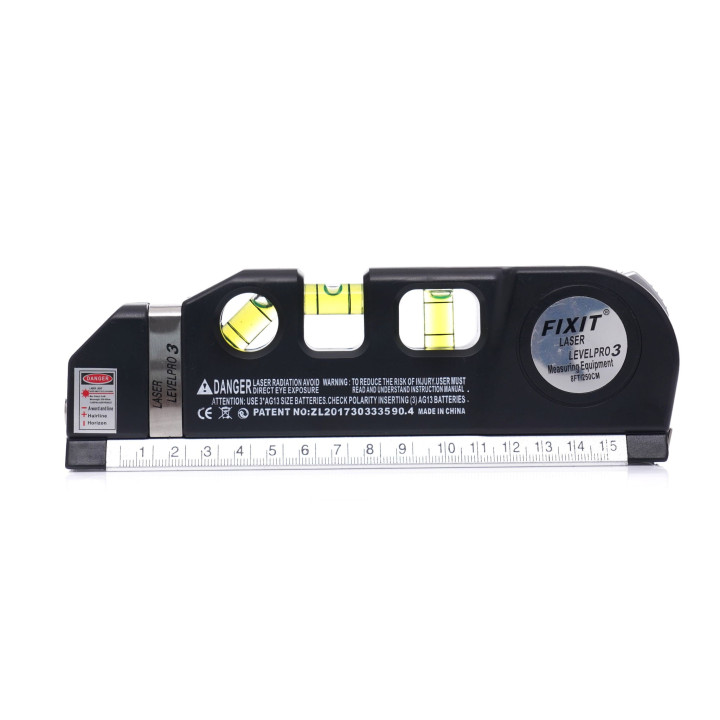 Poziomica laserowa z miarą 250cm KD10437