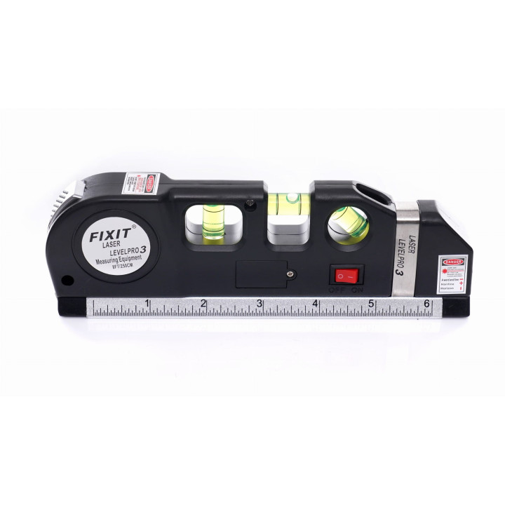 Poziomica laserowa z miarą 250cm KD10437