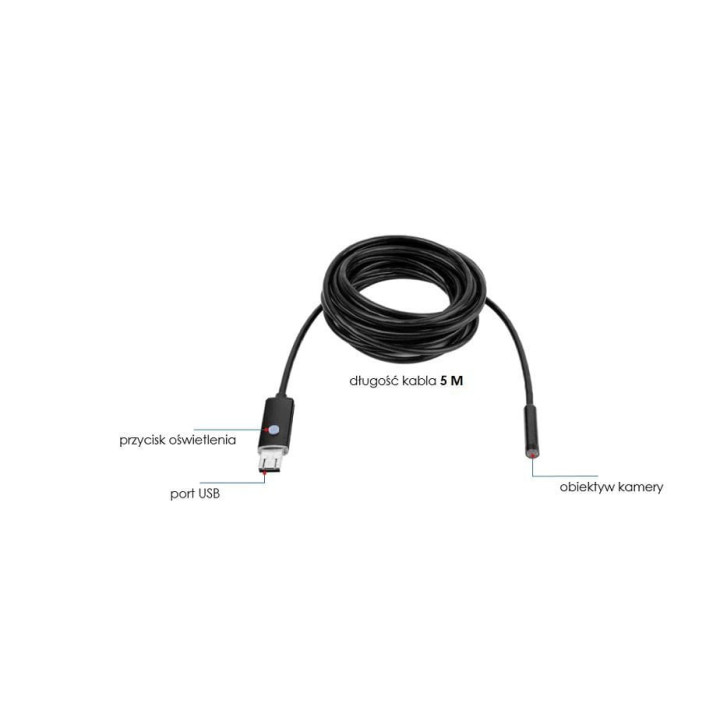 Kamera endoskopowa inspekcyjna 3w1 KD10412