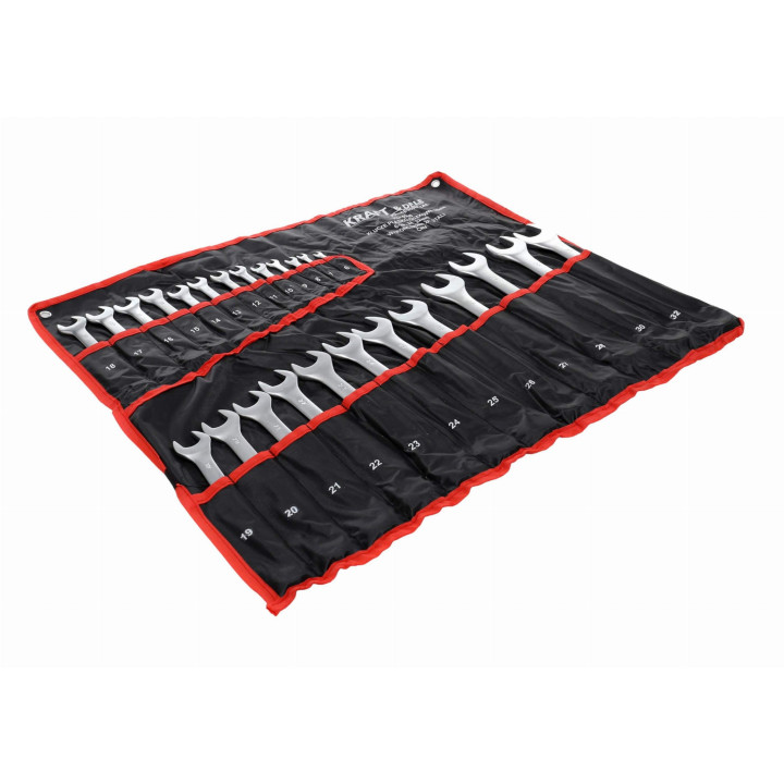 KLUCZE PŁASKO-OCZKOWE 25el. CRV 6-32mm KD10930