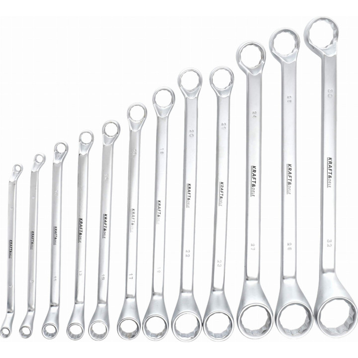 KLUCZE DWUSTRONNIE-OCZKOWE 12el. CRV 6-32mm KD10939