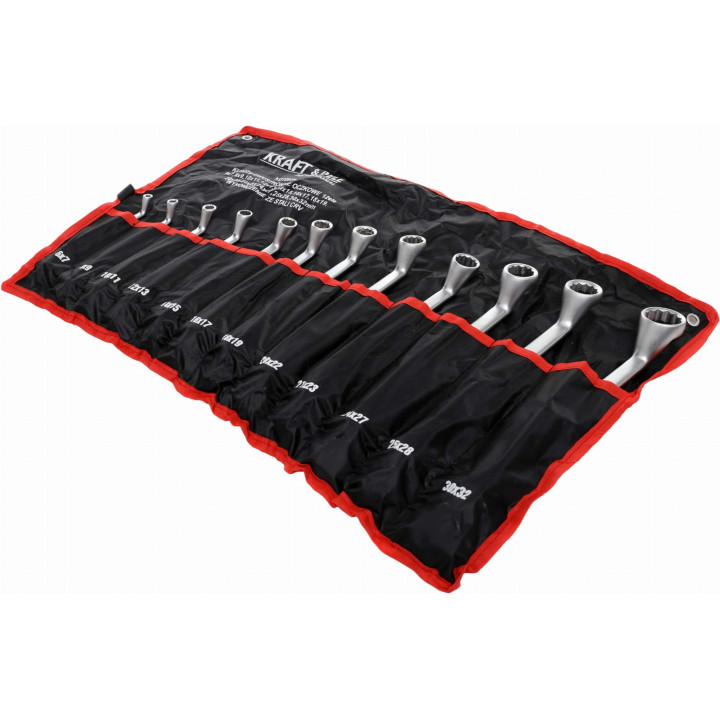 KLUCZE DWUSTRONNIE-OCZKOWE 12el. CRV 6-32mm KD10939
