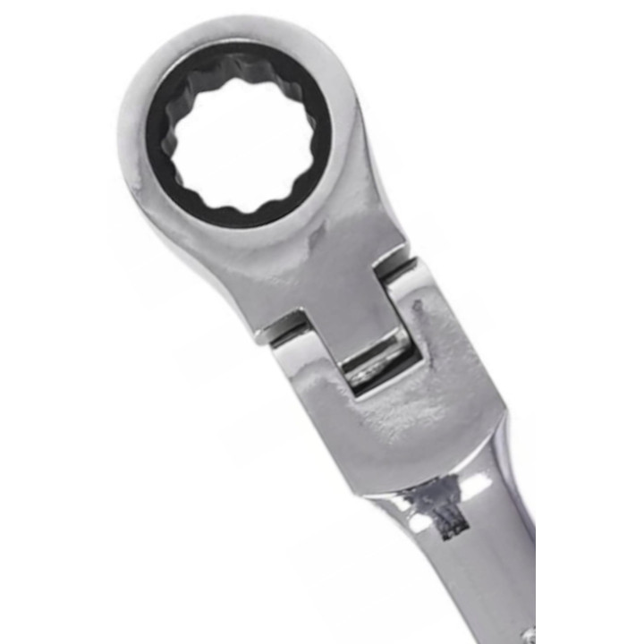 Klucze płasko oczkowe z grzechotką łamane 12el. 8-19mm KD10947