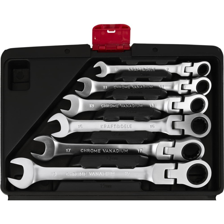 KLUCZE PŁASKO-OCZKOWE  8-19mm 12el.  KD11304