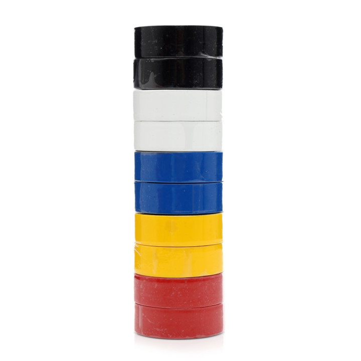 Taśma izolacyjna PVC 10szt. mix kolorów KD10915