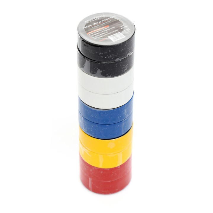 Taśma izolacyjna PVC 10szt. mix kolorów KD10915