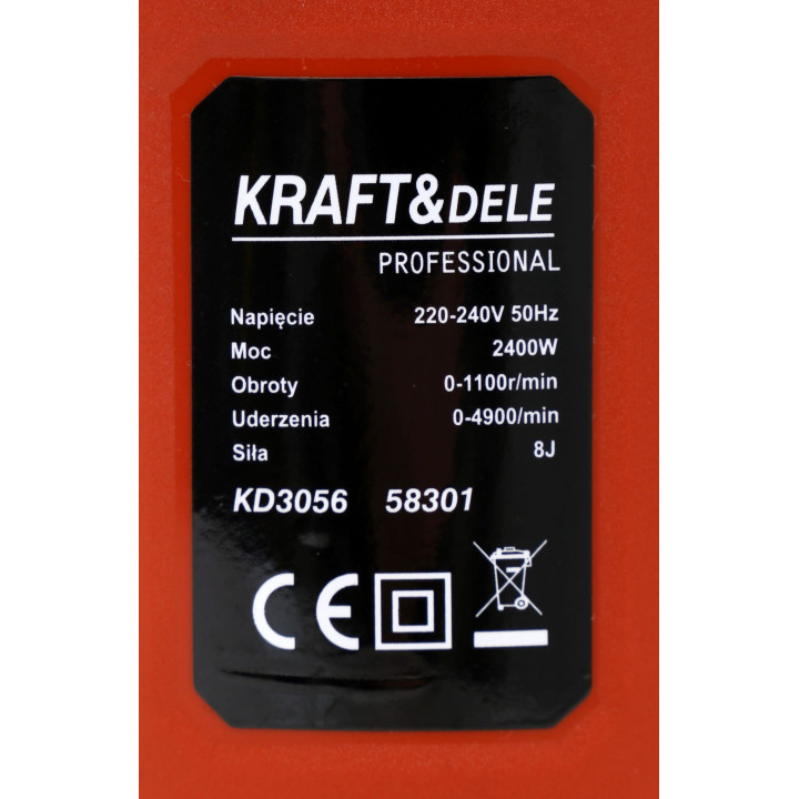 MŁOT UDAROWY SDS- PLUS 2400W 8J KD3056