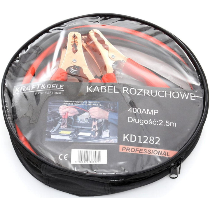 Kable rozruchowe 400A 2,5m KD1282