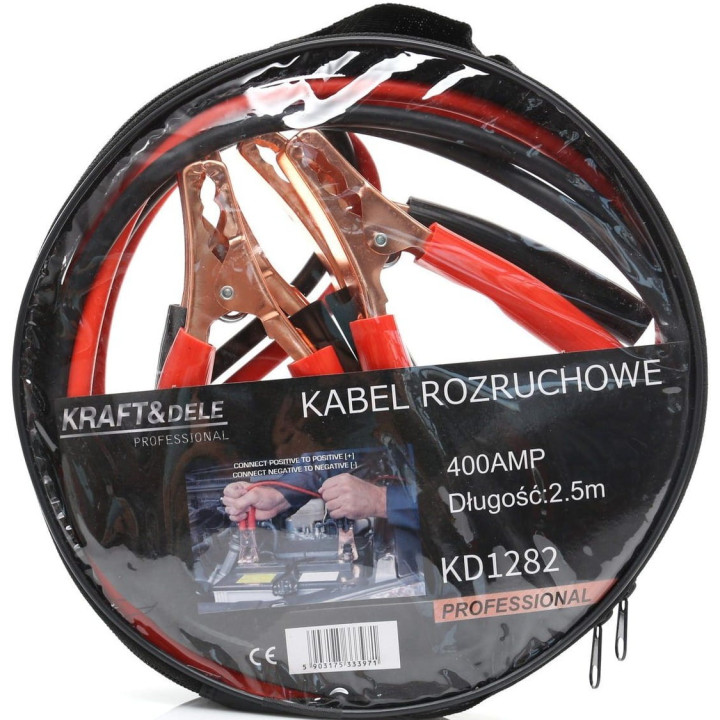 Kable rozruchowe 400A 2,5m KD1282