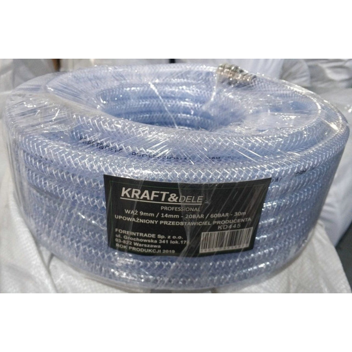 Wąż pneumatyczny zbrojony 14mm 30m KD445