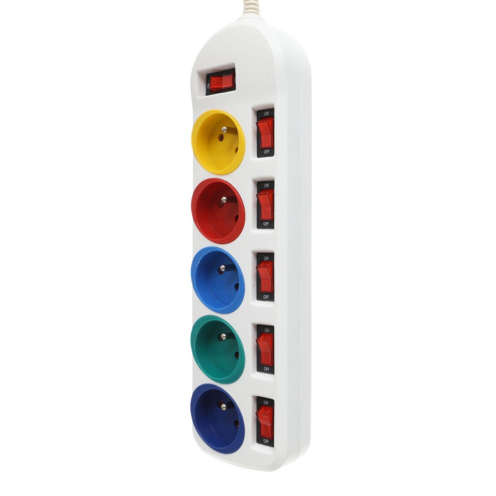 Przedłużacz 1,5m 5gniazd BIAŁY KD4000