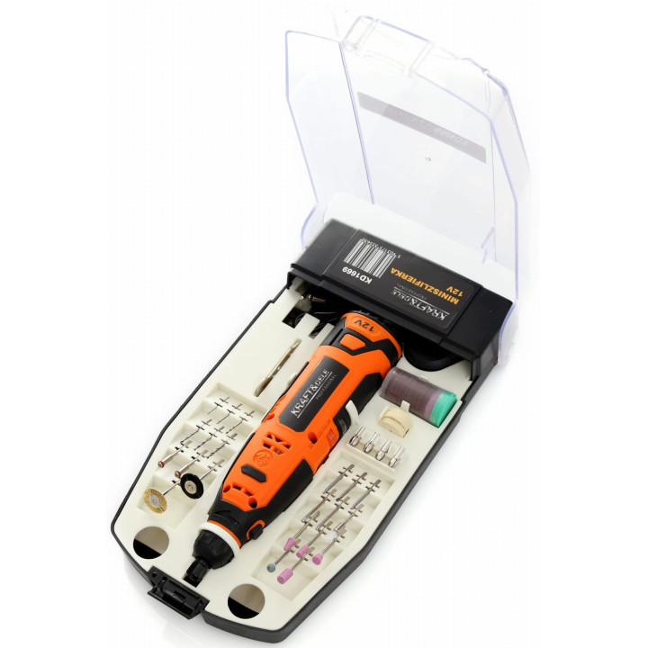 MINI SZLIFIERKA 12V + AKCESORIA KD1669