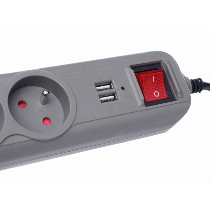 Przedłużacz z  gniazdami USB  3m KD4034