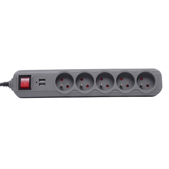 Przedłużacz z  gniazdami USB  1,5m KD4033