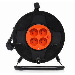 PRZEDŁUŻACZ OGRODOWY BĘBNOWY 25M / 3 x 2,5MM KD4017