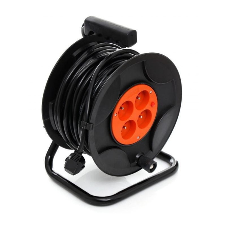 PRZEDŁUŻACZ OGRODOWY BĘBNOWY 25M / 3 x 2,5MM KD4017