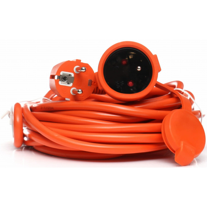 Przedłużacz ogrodowy z klapką 3x1,5mm 20m KD4024