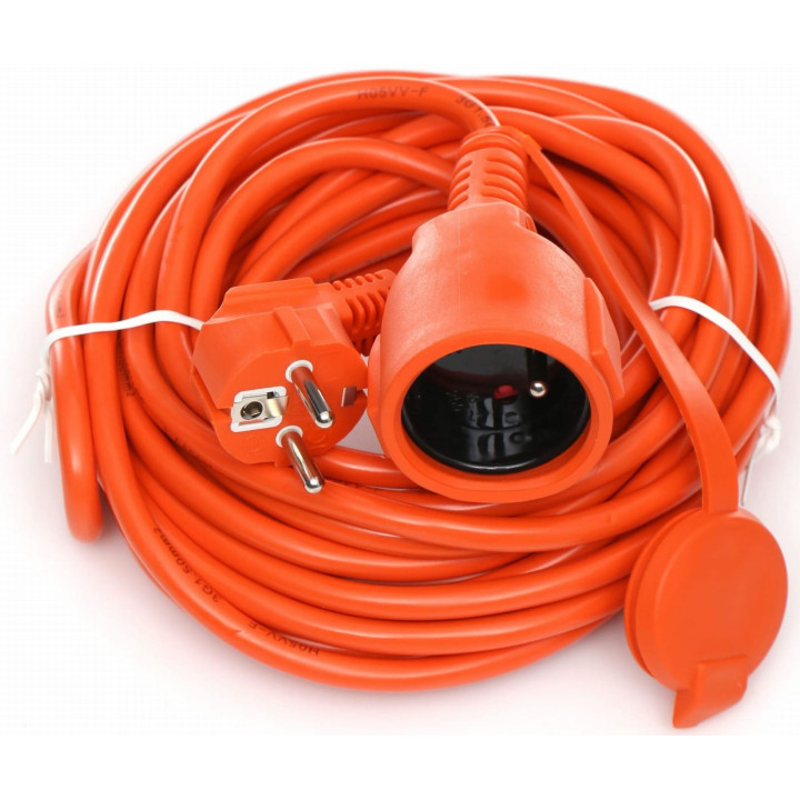 Przedłużacz ogrodowy z klapką 3x1,5mm 20m KD4024