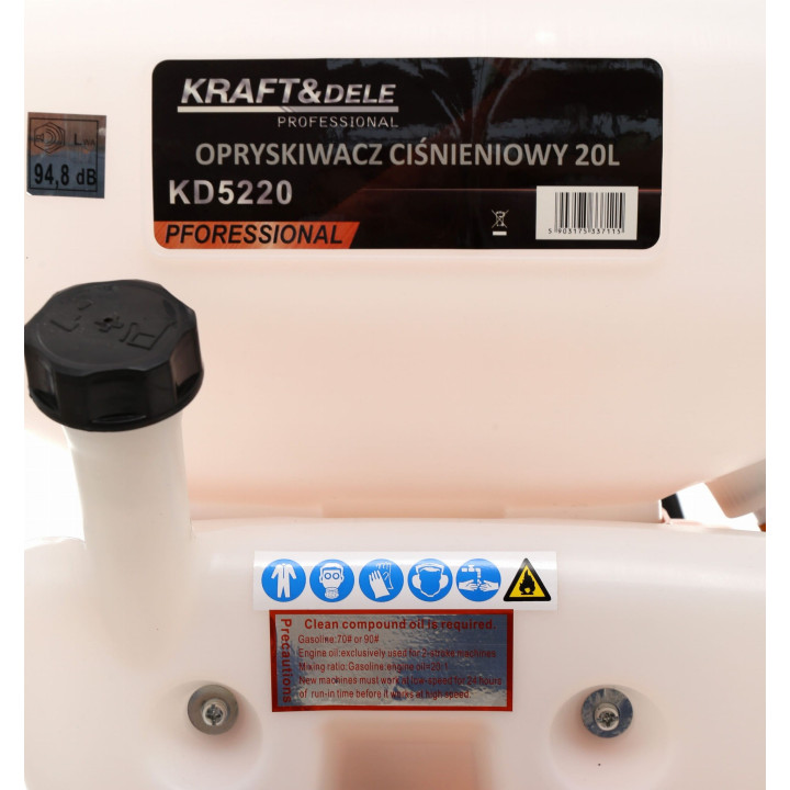 OPRYSKIWACZ CIŚNIENIOWY SPALINOWY 20L KD5220