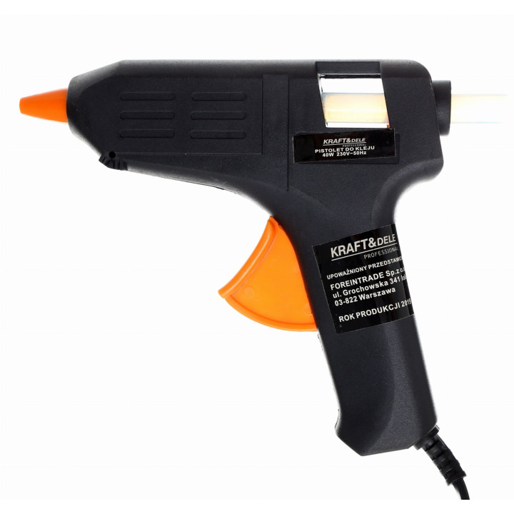 PISTOLET DO KLEJU NA GORĄCO 40W + 7 WKŁADÓW KD10350