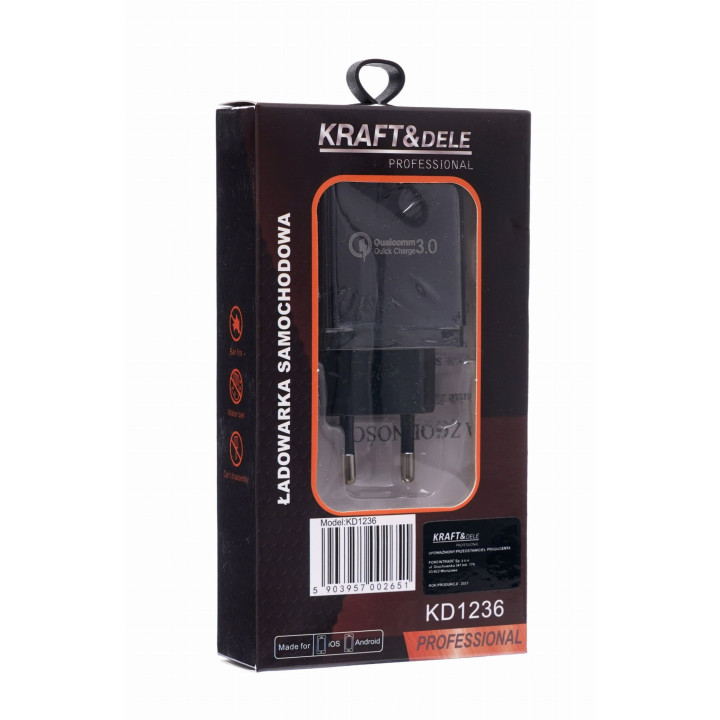 Ładowarka sieciowa QUICK CHARGE 3.0 KD1236