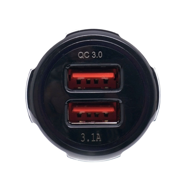 Ładowarka samochodowa  QUICK CHARGE 2 porty USB KD1235