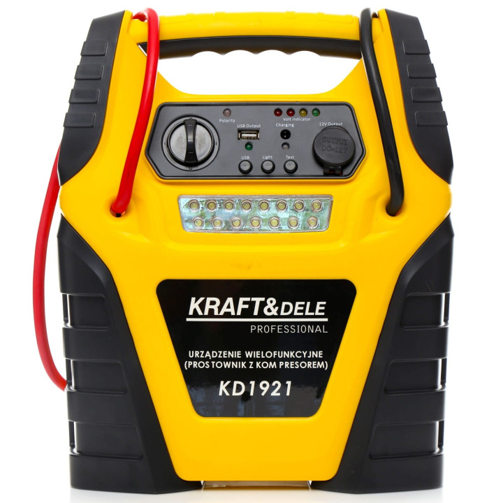 Jump starter 5W1 - urządzenie wielofunkcyjne - rozruch, kompresor, latarka KD1921