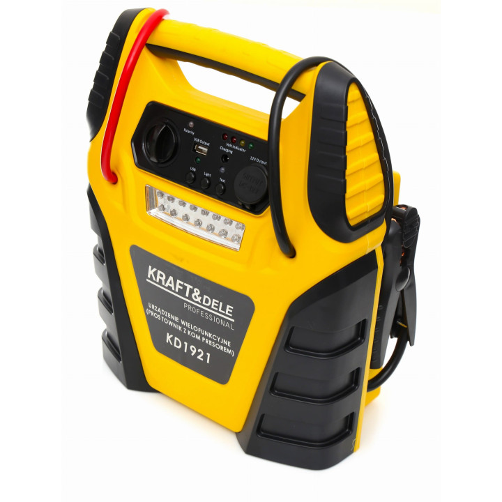 Jump starter 5W1 - urządzenie wielofunkcyjne - rozruch, kompresor, latarka KD1921