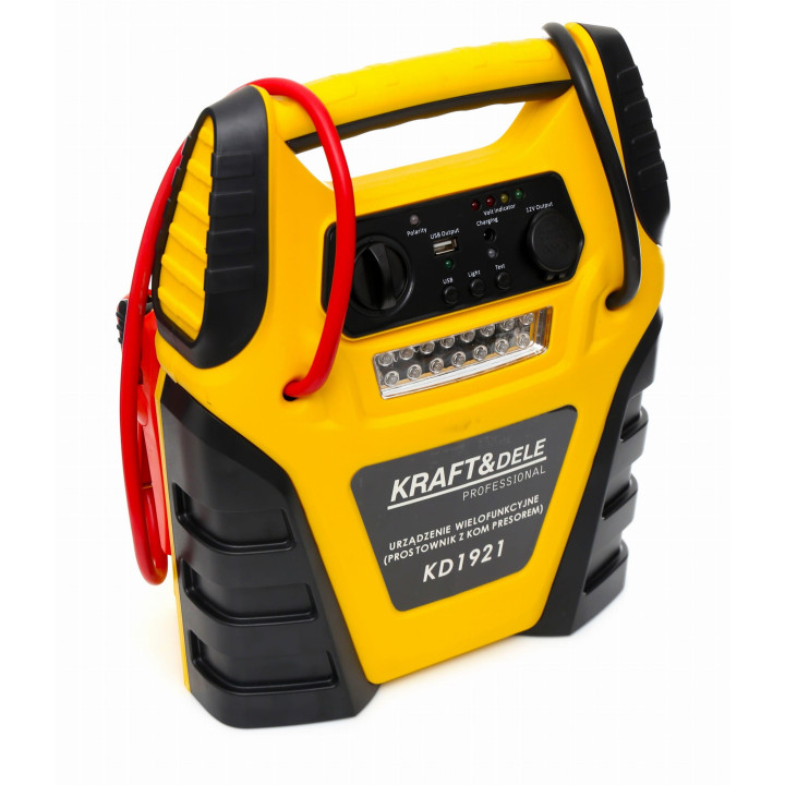 Jump starter 5W1 - urządzenie wielofunkcyjne - rozruch, kompresor, latarka KD1921