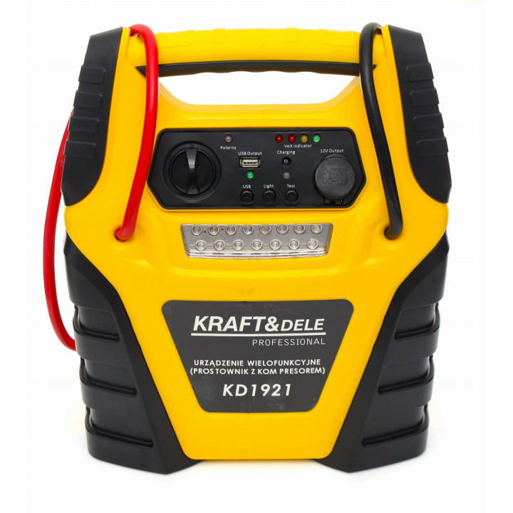 Jump starter 5W1 - urządzenie wielofunkcyjne - rozruch, kompresor, latarka KD1921