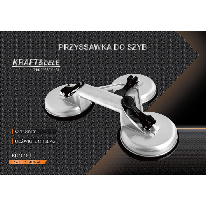 Przyssawka do szyb, paneli 150kg KD10194