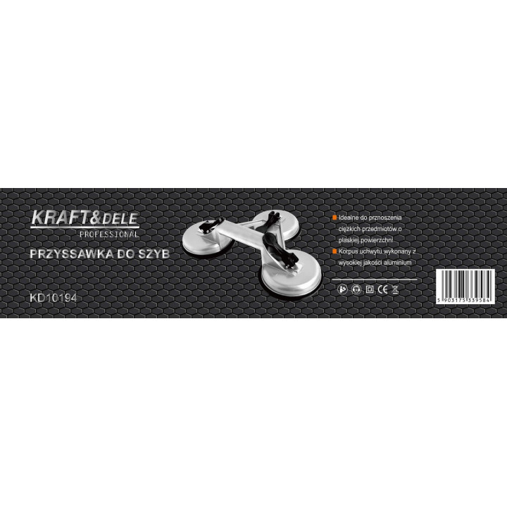 Przyssawka do szyb, paneli 150kg KD10194