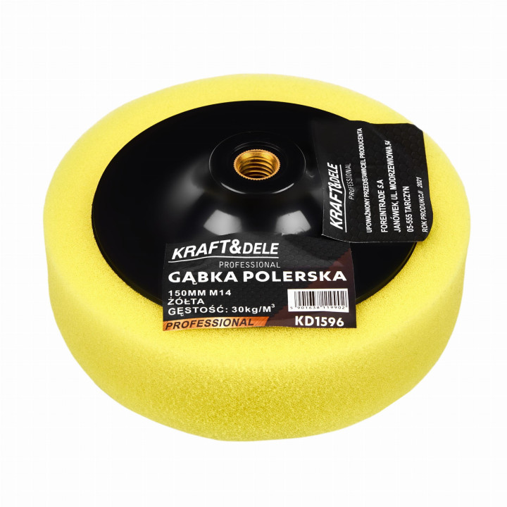 GĄBKA POLERSKA KD1596 ŻÓŁTA