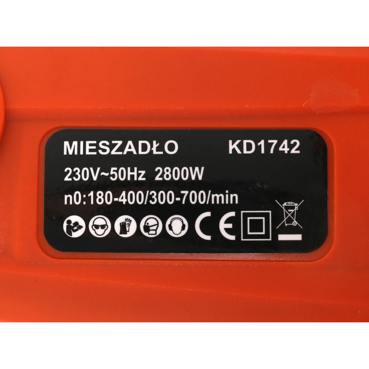 MIESZADŁO ELEKTRYCZNE DO ZAPRAW KLEJU 2800W KD1742